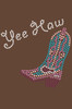 Boot (Pink & Turquoise with Yee Haw) - bandana