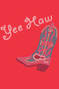 Boot (Pink & Turquoise with Yee Haw) - bandana