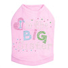 I'm the Big Sister dog tank for large and small dogs.
6' X 5" design with silver, pink, blue, & green nailheads.