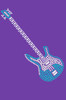 Guitar (Blue Austrian crystal) - Bandanna