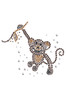 Monkey (Swinging from Vine) - Bandanna