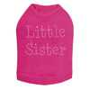 Little Sister - Fuchsia dog tank for large and small dogs.
4" X 3" design with fuchsia nailheads