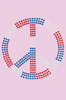Peace Sign (Red, White, & Blue) - Bandanna