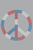 Peace Sign (Red, White, & Blue) - Bandanna