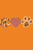 Peace, Love, Paw (Animal Print) - bandana