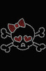 Skull with Red Bow Bandanna