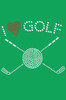 I Love Golf (Small) - Bandana