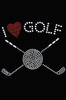 I Love Golf (Small) - Bandana