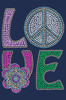 Love with Peace Sign & Flower - Bandanna
