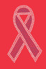 Ribbon (Pink with Clear Rhinestones) - Bandanna
