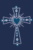 Cross (Silver & Blue) - Bandanna