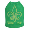 Fleur de Lis - Who Dat  Dog Tank