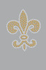 Fleur de Lis (Gold Rhinestuds) - Bandanna