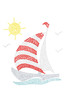 Sailboat (Rhinestone & Nailhead)  - Bandanna