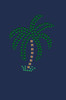 Palm Tree (Green Rhinestones - Small) - Bandanna