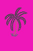 Palm Tree (Green Rhinestones - Small) - Bandanna
