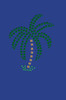 Palm Tree (Green Rhinestones - Small) - Bandanna