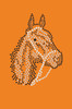 Horse Face (Brown Rhinestuds) - bandana