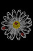 Large Daisy with Lady Bugs - Bandannas