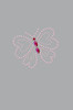 Pink Rhinestud Butterfly - Bandannas