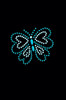 Blue Rhinestud Butterfly - Bandannas