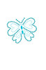 Blue Rhinestud Butterfly - Bandannas