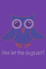 Blue Owl with "Who Let the Dogs Out?" - Bandannas