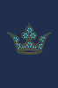 Crown # 3  (Lime, Turquoise, & Brown) - Bndana