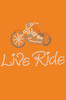 Live - Ride - (Orange) Motorcycle - Bandanas