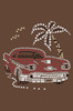 Car with Palm Tree (Red) - Bandanas