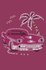 Car with Palm Tree (Pink) - Bandanas