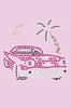 Car with Palm Tree (Pink) - Bandanas