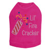 Lil' Firecracker rhinestone dog tank for large and small dogs.