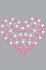 Pink Nailhead Hearts Bandanna