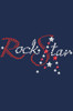 Rock Star (Red Austrian crystal Rhinestones) - Women's T-shirt