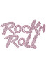 Rock n Roll (Pink Rhinestuds) - Women's T-shirt