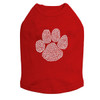 Paw - Rhinestone dog tank for large and small dogs.