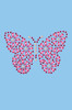 Pink Nailhead Butterfly - Women's T-shirt