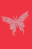 Blue Austrian crystal Butterfly - Women's T-shirt