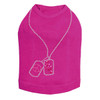 Dog Tags Necklace # 2 rhinestone dog tank for large and small dogs.