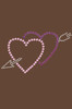 Pink & Purple Hearts with Arrow - Women's T-shirt