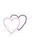 Pink & Purple Hearts with Arrow - Women's T-shirt