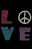 Love with Peace Sign Adult T-shirt or Tank.