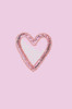 Pink Sequin & Rhinestone Heart - Women's T-shirt