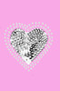 Sequin Silver Heart - Women's T-shirt