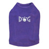 Dog - Silver Nailheads rhinestone dog tank for large and small dogs.