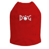 Dog - Silver Nailheads rhinestone dog tank for large and small dogs.