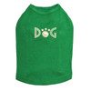 Dog - Gold Nailheads rhinestone dog tank for large and small dogs.