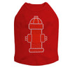 Fire Hydrant Rhinestone dog tank for large and small dogs.