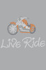 Live - Ride - Orange Motorcycle - Women's T-shirt